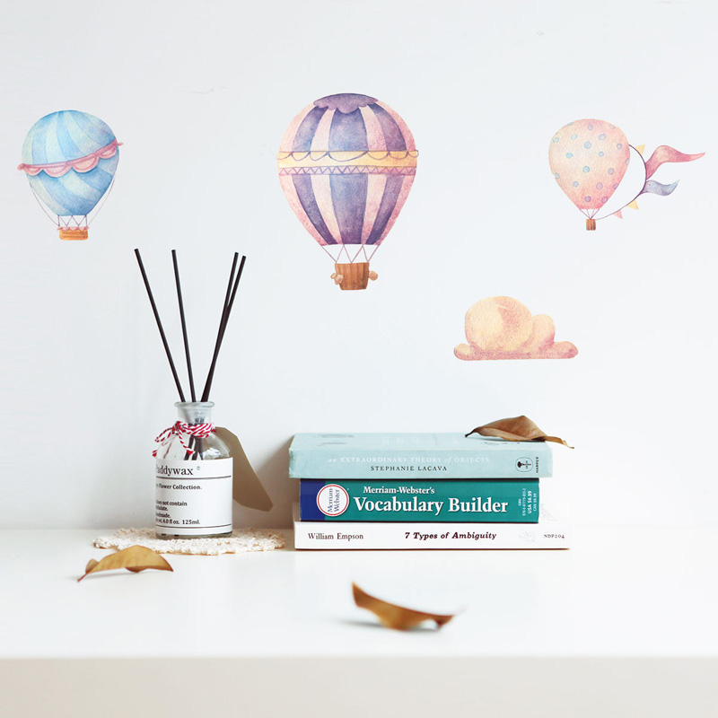 Baby Nursery Hot Air Balloon - Creative Colorful Hot Air Balloon Wall