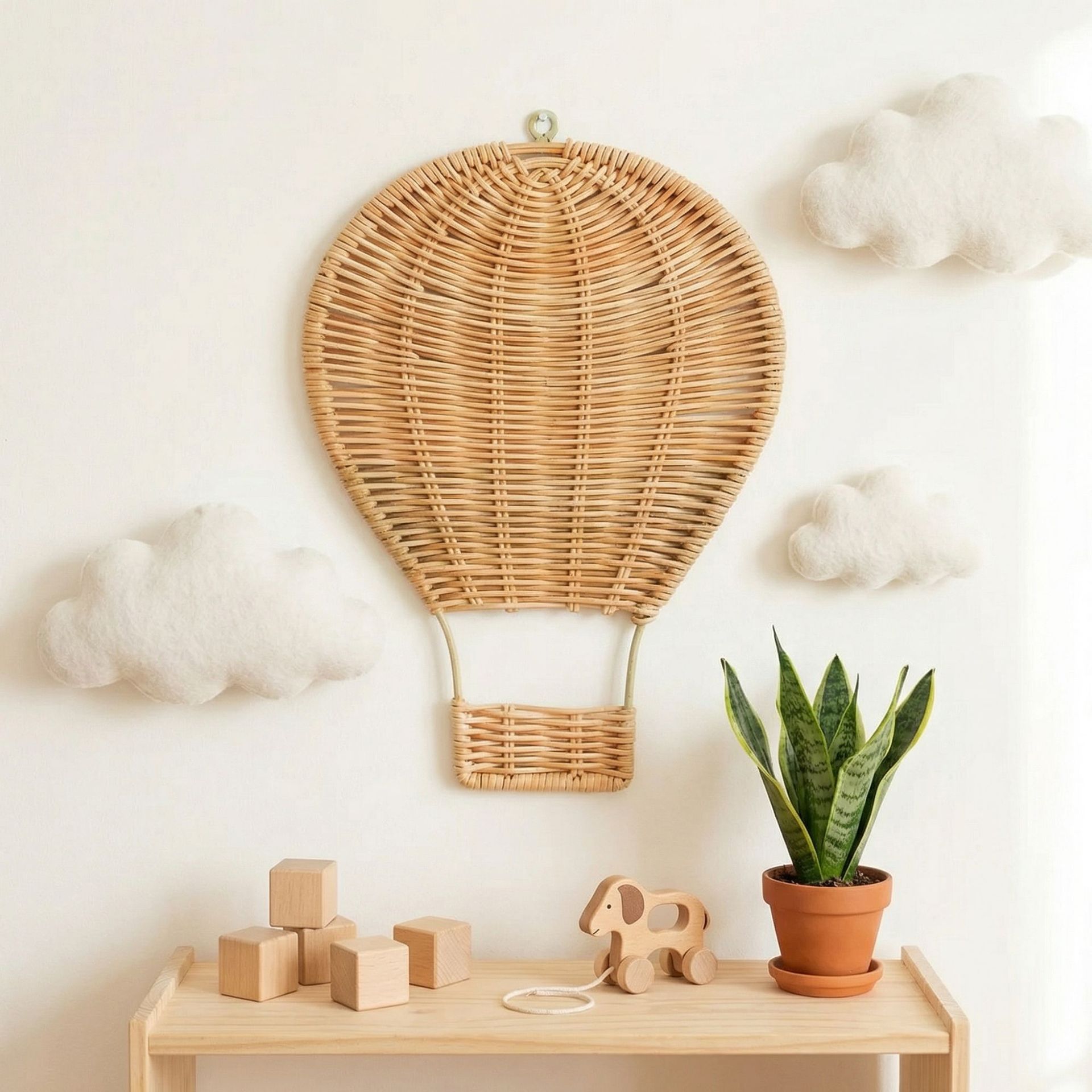 Handmade Rattan Woven Hot Air  - огляд і ціна Baby Nursery Hot Air Balloon
