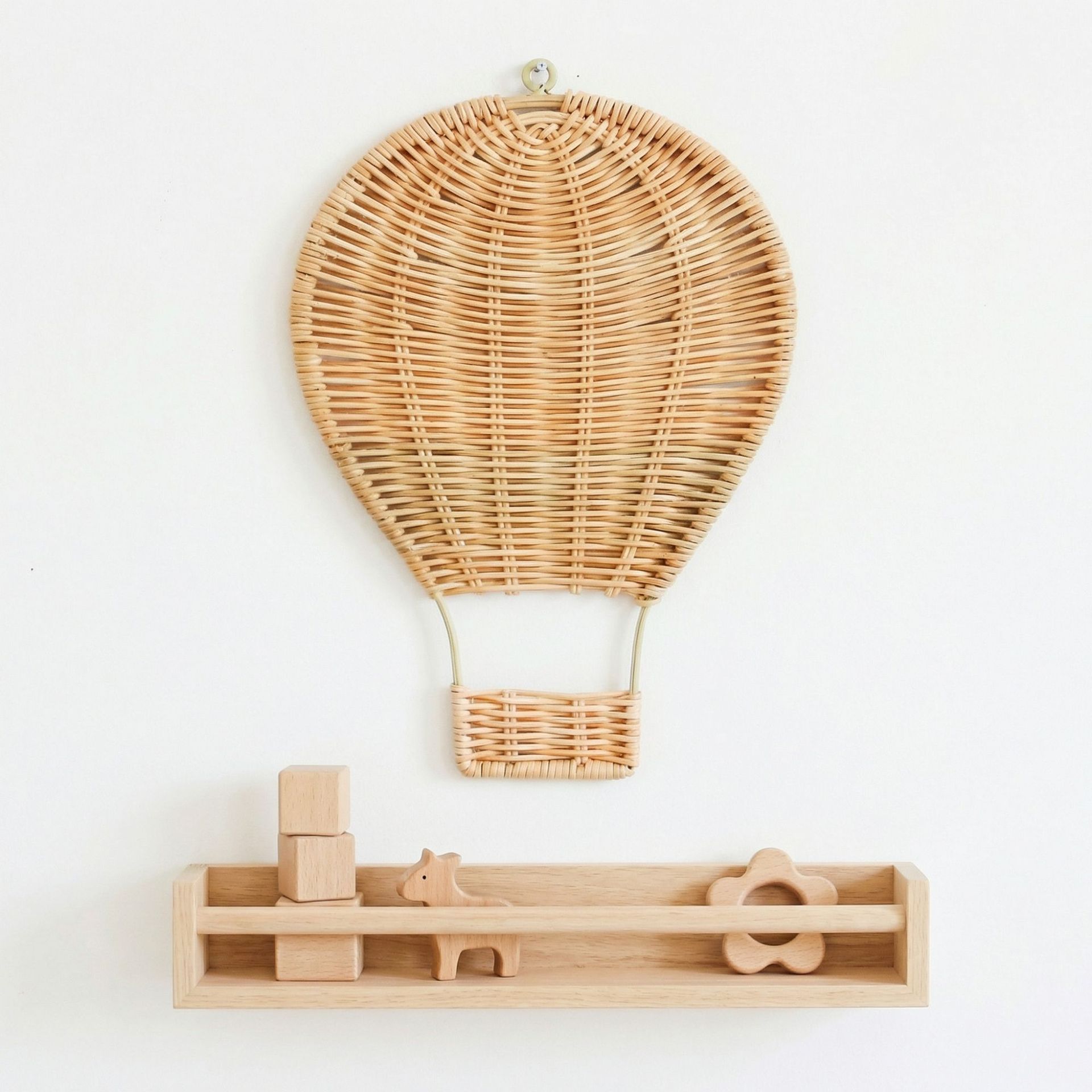 Handmade Rattan Woven Hot Air  - огляд і ціна Baby Nursery Hot Air Balloon