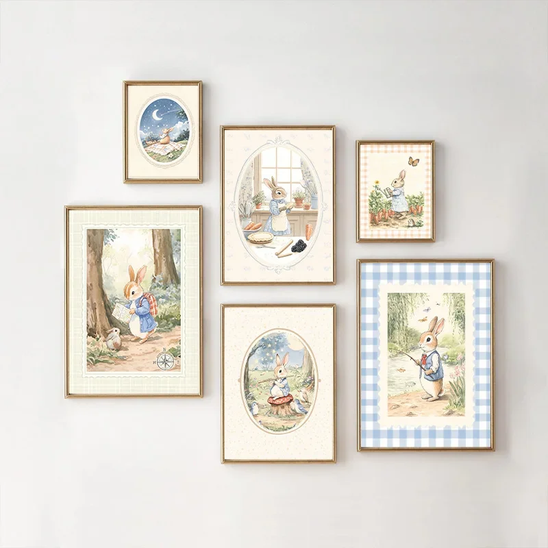 2026 Vintage Boho Blue Plaid R - огляд і ціна Baby Nursery Vintage Decor