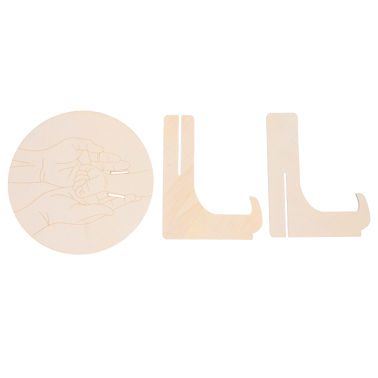 1Set Engraved Round Wooden Bab - огляд і ціна Baby Nursery Keepsake