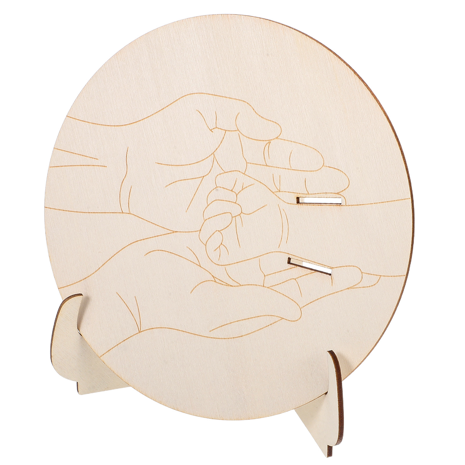 1Set Engraved Round Wooden Bab - огляд і ціна Baby Nursery Keepsake