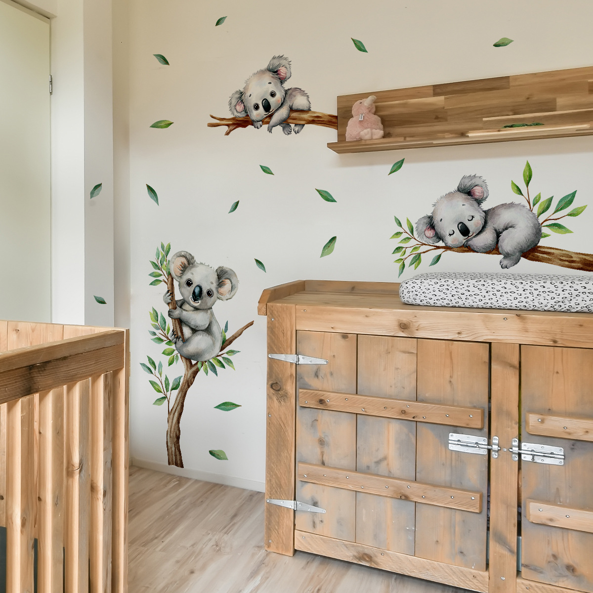 Cartoon Koala Climbing Tree Br - огляд і ціна Baby Nursery Wall Mural
