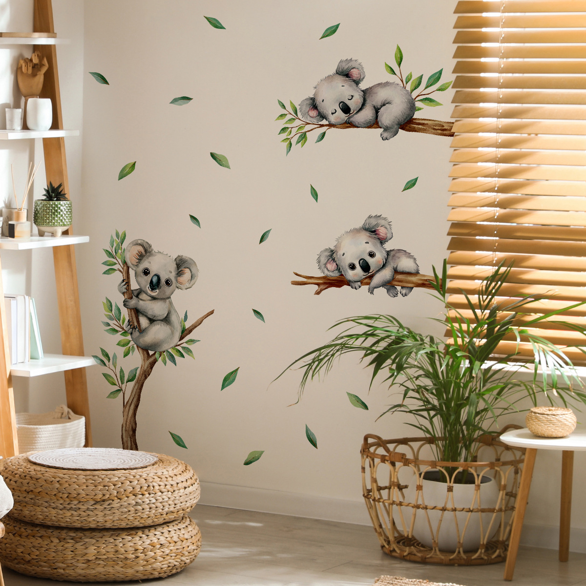 Cartoon Koala Climbing Tree Br - огляд і ціна Baby Nursery Wall Mural