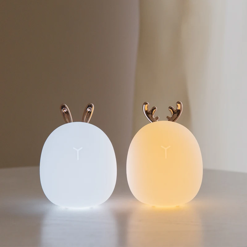 Led Carton Deer Rabbit Silicon - огляд і ціна Baby Nursery Lamp