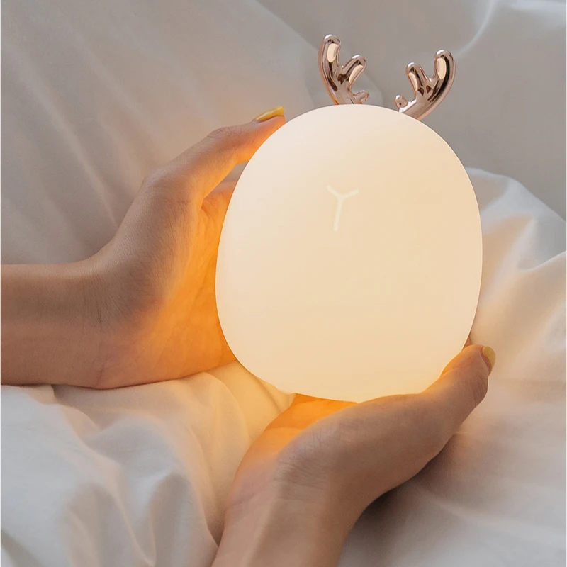Led Carton Deer Rabbit Silicon - огляд і ціна Baby Nursery Lamp
