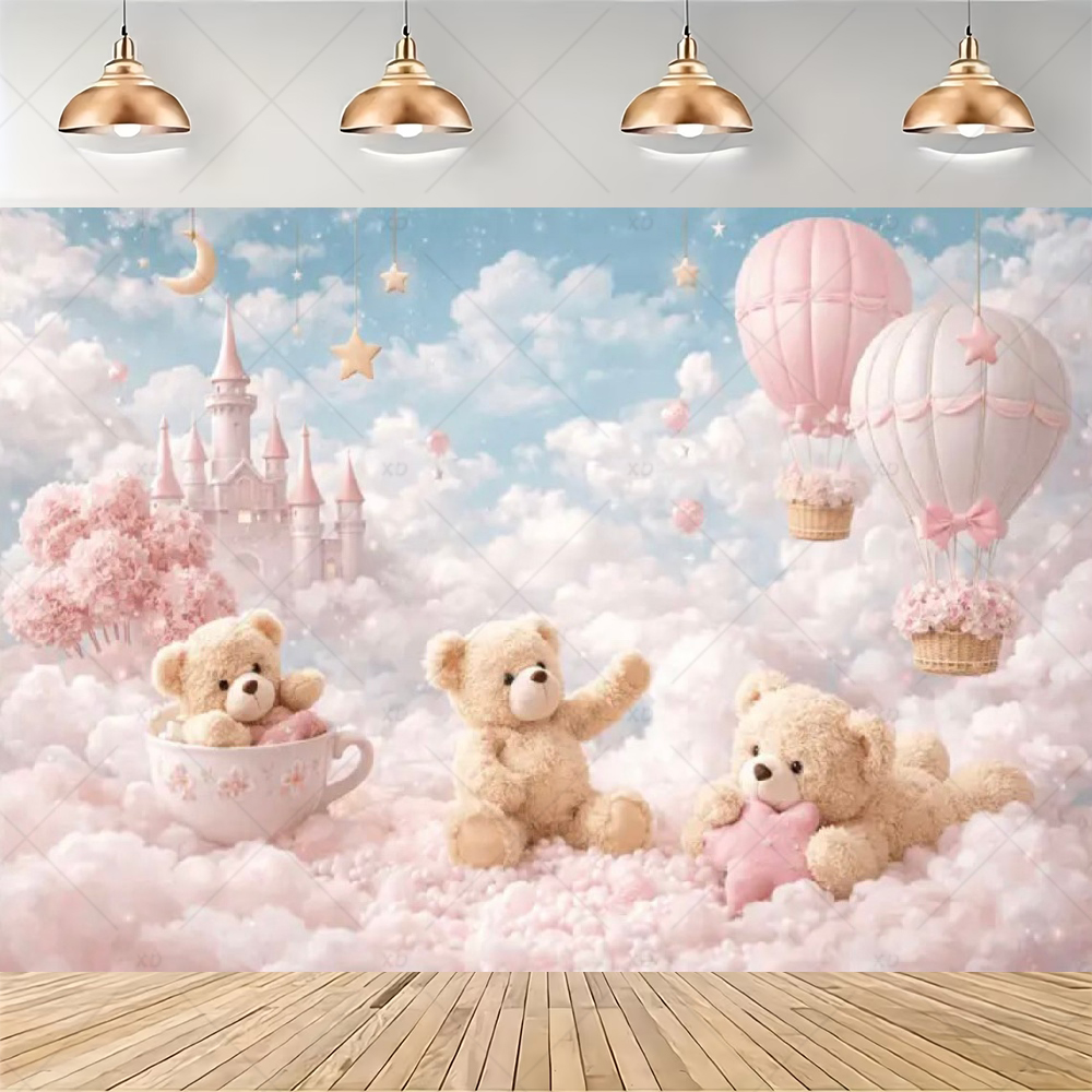 Teddy Bear Hot Air Balloon Bac - огляд і ціна Baby Nursery Hot Air Balloon