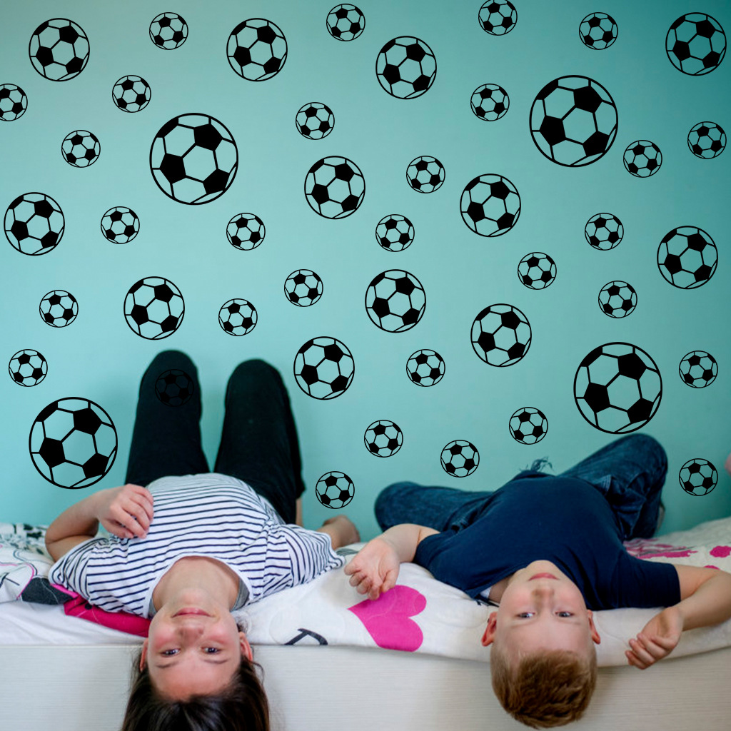 43Pcs Football Wall Stickers F - огляд і ціна Baby Nursery Wall Mural