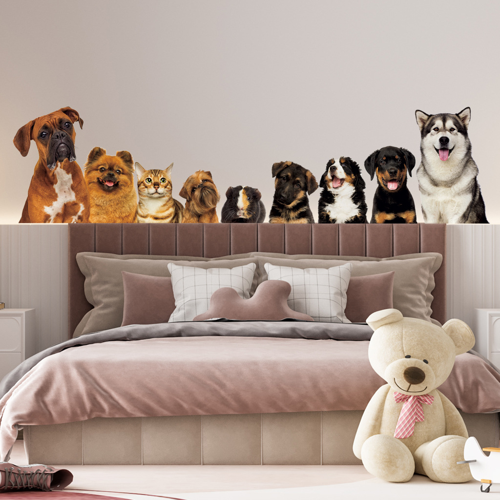 C30# 9 Cute Cats And Dogs Wall - огляд і ціна Baby Nursery Wall Mural
