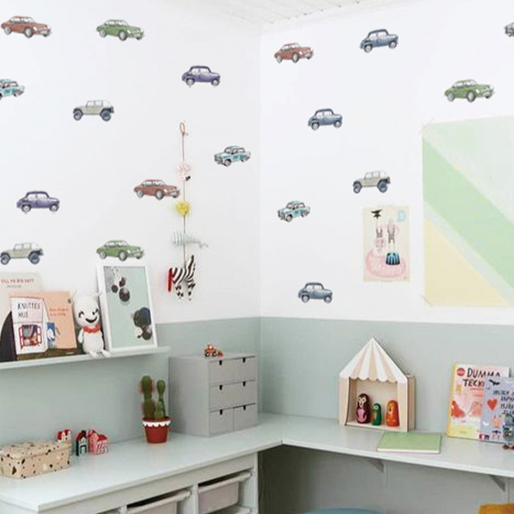 Cartoon Kids Transport Car Tru - огляд і ціна Baby Nursery Wall Mural