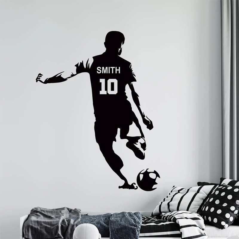 Personalized Soccer Player Nam - огляд і ціна Baby Nursery Wall Mural