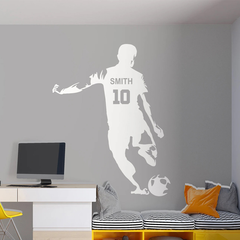 Personalized Soccer Player Nam - огляд і ціна Baby Nursery Wall Mural