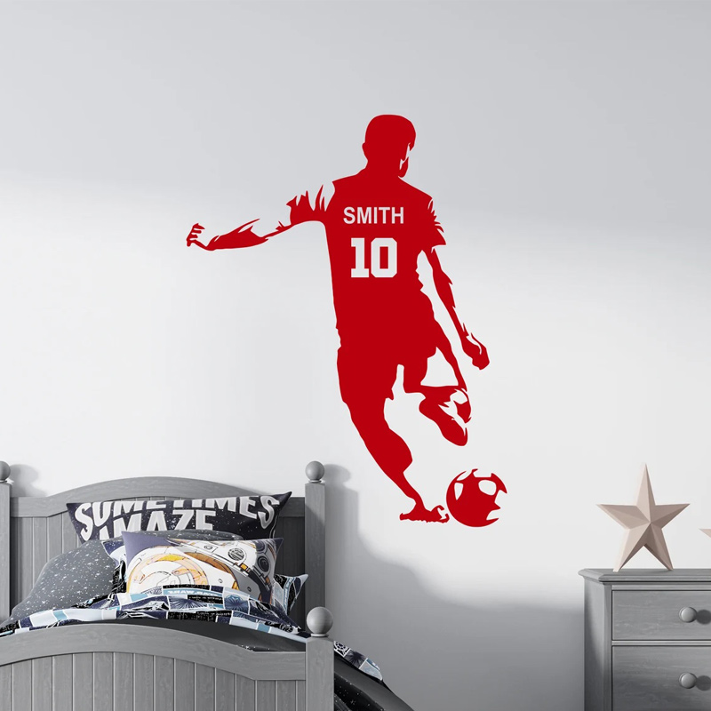 Personalized Soccer Player Nam - огляд і ціна Baby Nursery Wall Mural