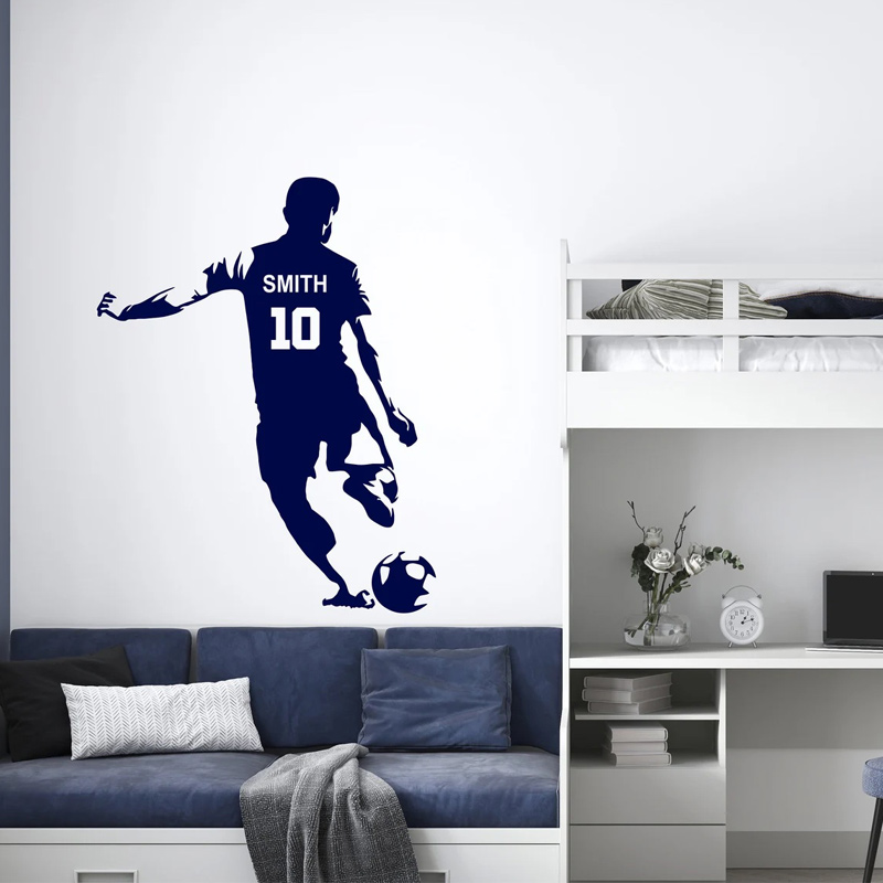 Personalized Soccer Player Nam - огляд і ціна Baby Nursery Wall Mural