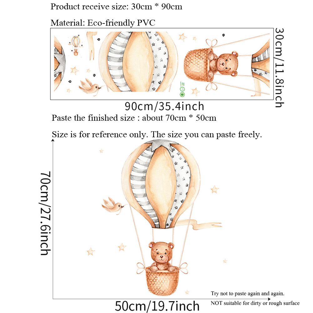 Little Bear Hot Air Balloon Wa - огляд і ціна Baby Nursery Hot Air Balloon