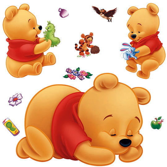 3d Winnie The Pooh Wall Sticke - огляд і ціна Baby Nursery Winnie The Pooh
