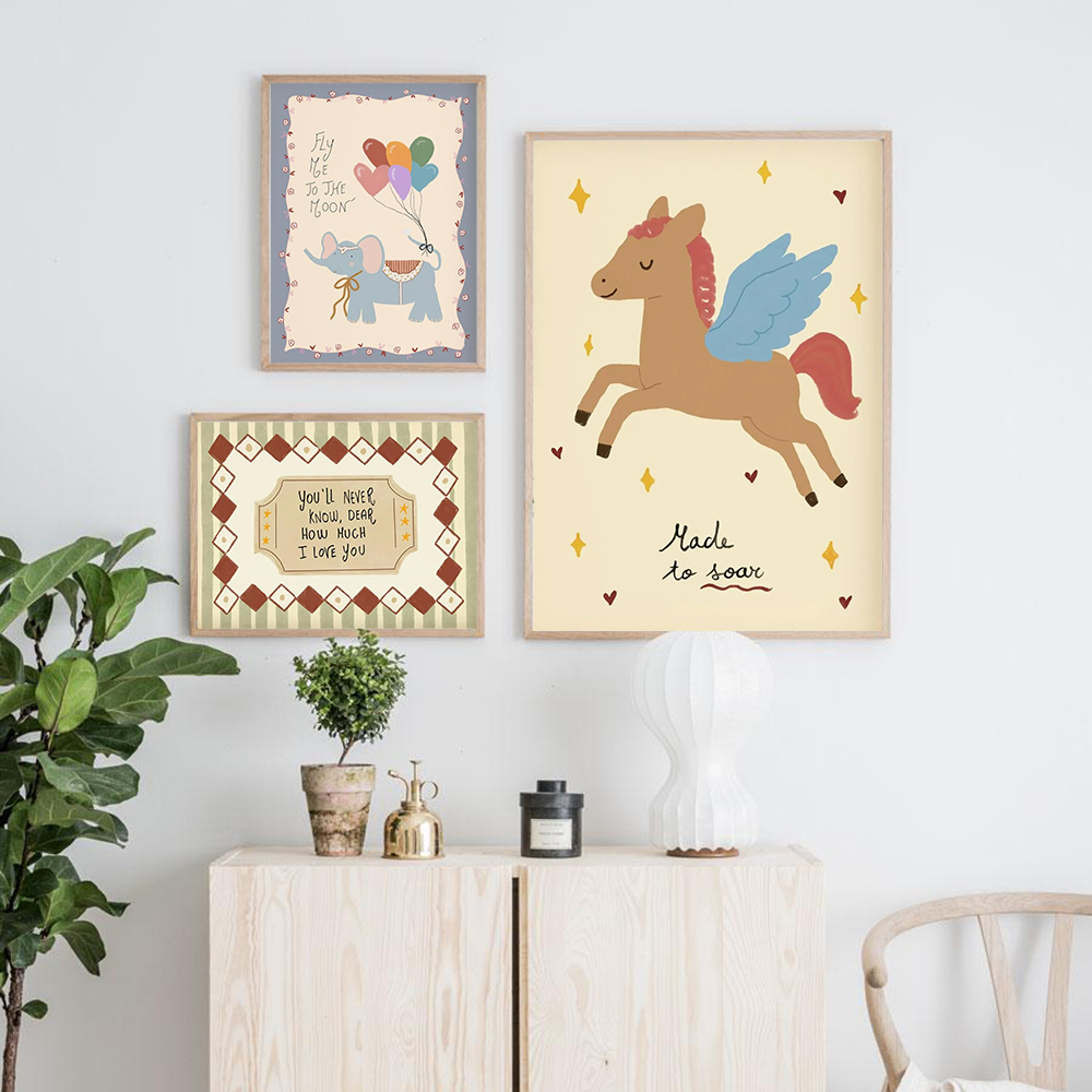 Vintage Rocking Horse Giraffe  - огляд і ціна Baby Nursery Vintage Decor