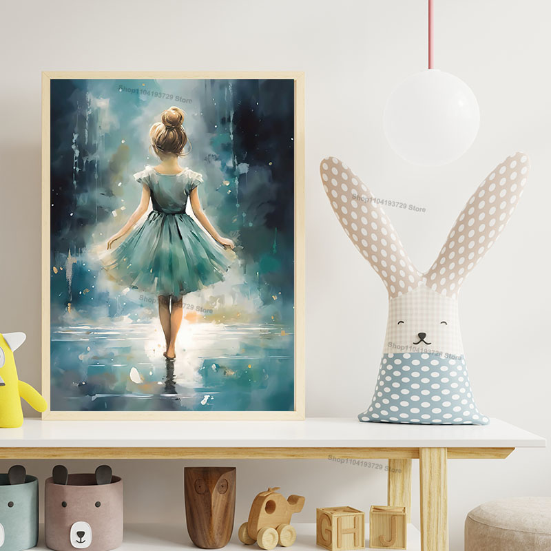 Watercolor Ballet Girl Shoes C - огляд і ціна Baby Nursery Home