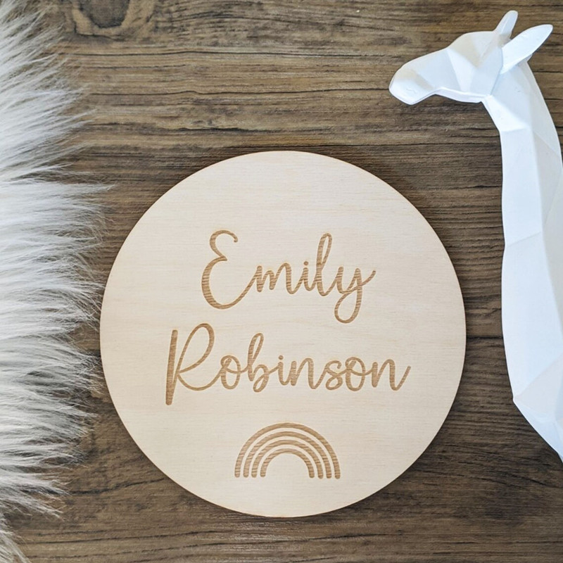 Engraved wood Nursery name sig - огляд і ціна Baby Nursery Keepsake