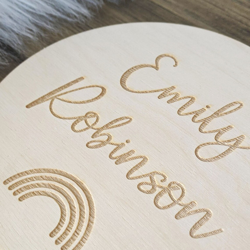 Engraved wood Nursery name sig - огляд і ціна Baby Nursery Keepsake