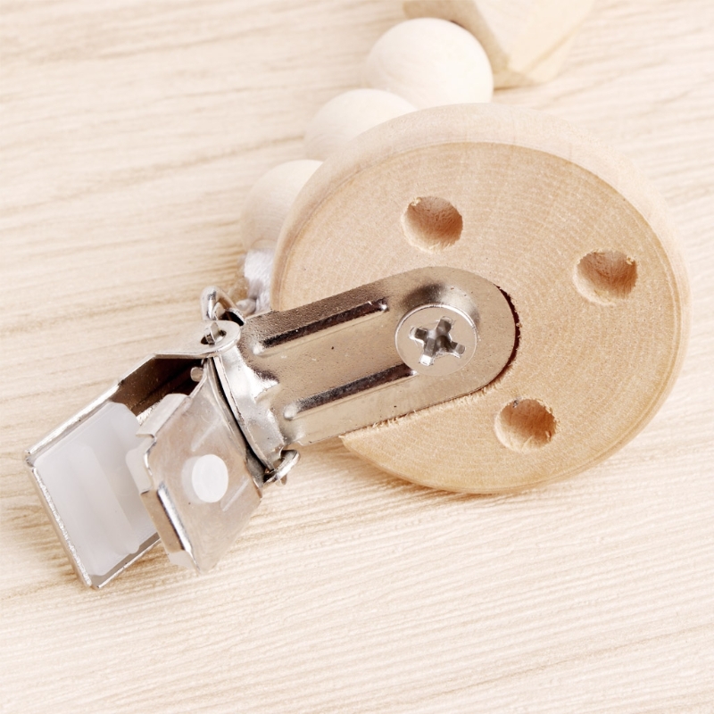 Baby Pacifier Clip Chain Woode - огляд і ціна Baby Nursery Hospital