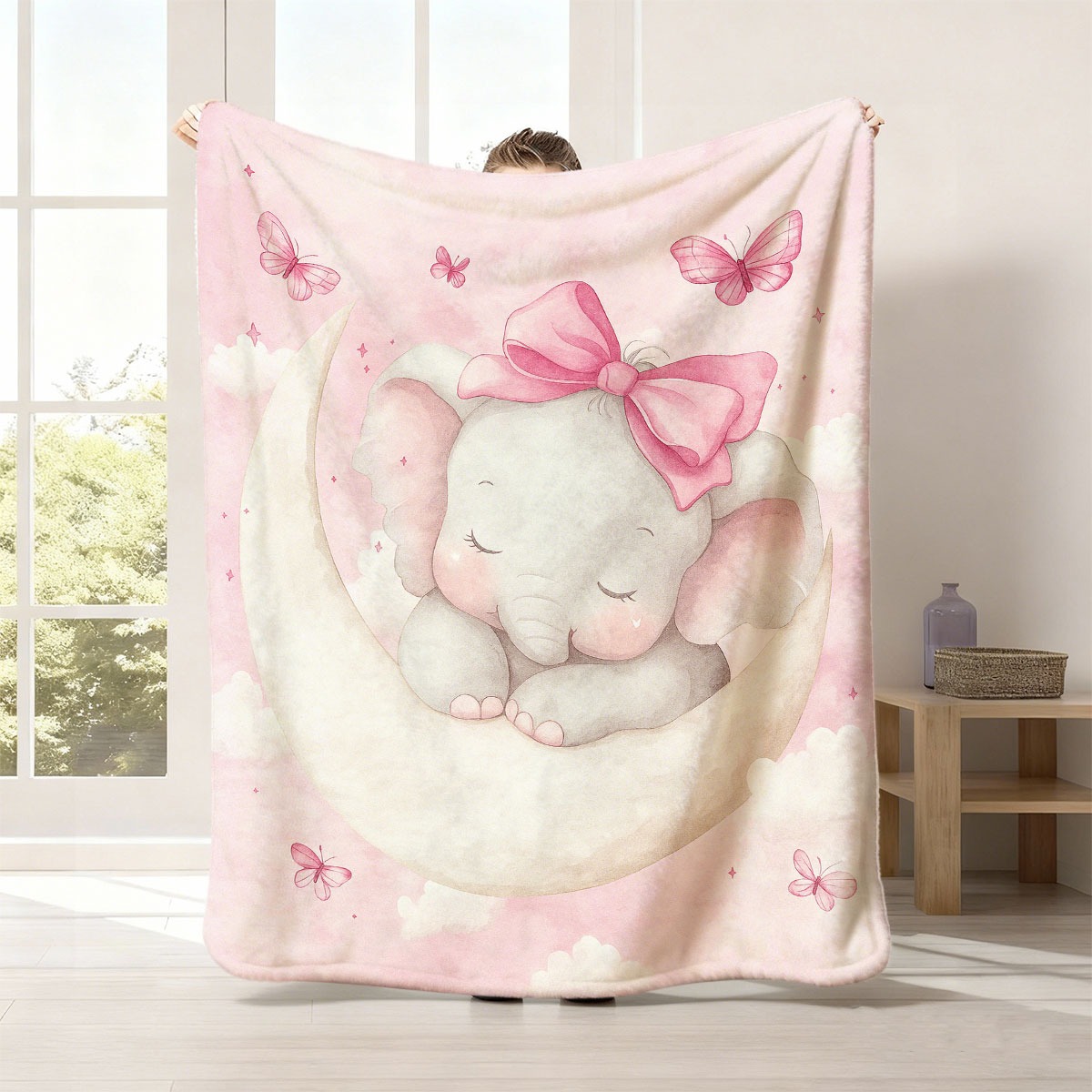 Plush Baby Elephant Moon Blank - огляд і ціна Baby Nursery Keepsake