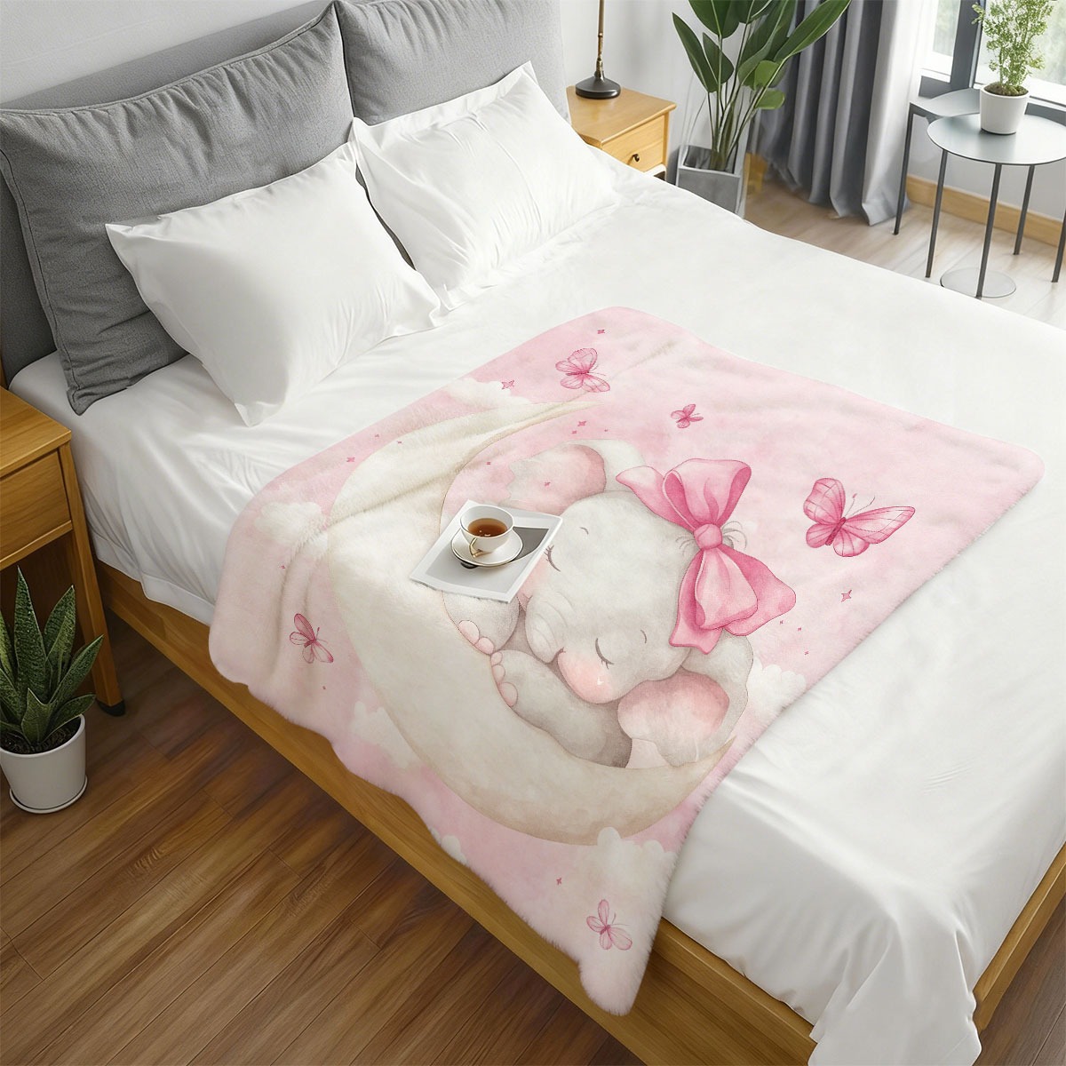 Plush Baby Elephant Moon Blank - огляд і ціна Baby Nursery Keepsake