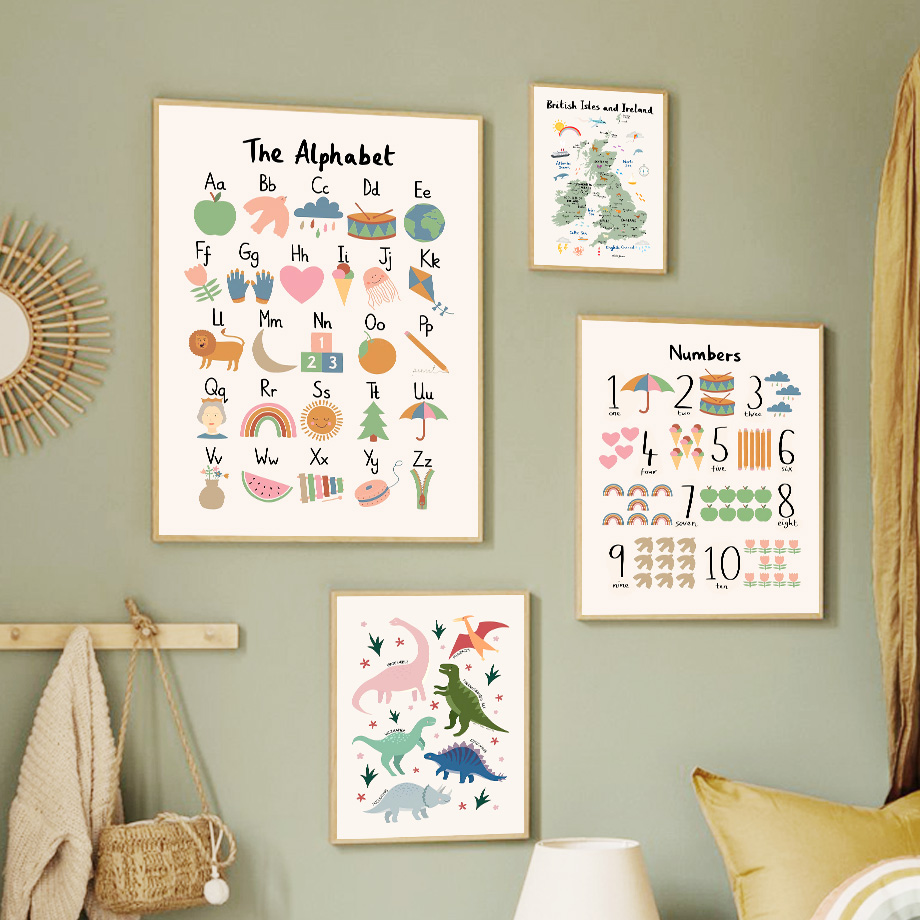 Animal World Map Dinosaur Alph - огляд і ціна Baby Nursery Home