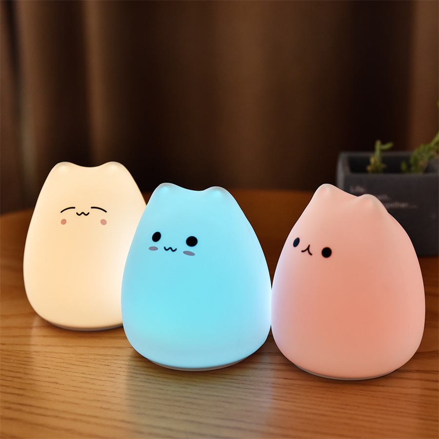 Cute Cat Night Light For Baby  - огляд і ціна Baby Nursery Lamp