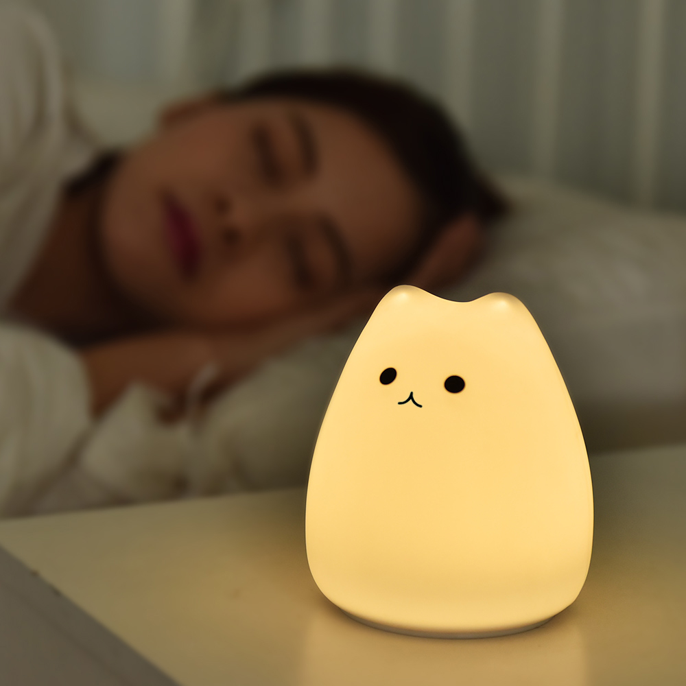 Cute Cat Night Light For Baby  - огляд і ціна Baby Nursery Lamp