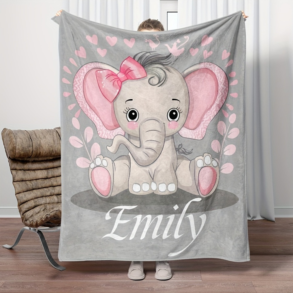 Cute Personalized Baby Elephan - огляд і ціна Baby Nursery Keepsake