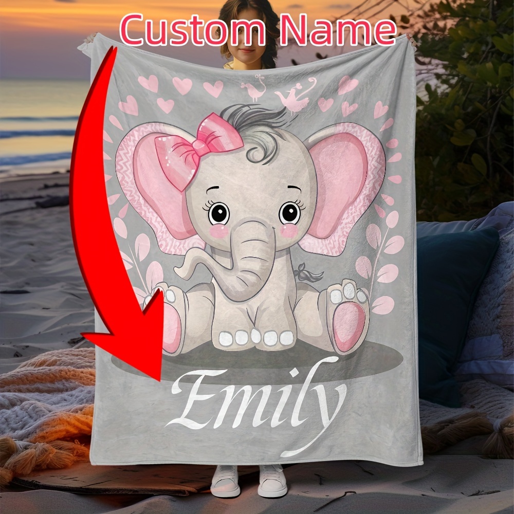 Cute Personalized Baby Elephan - огляд і ціна Baby Nursery Keepsake