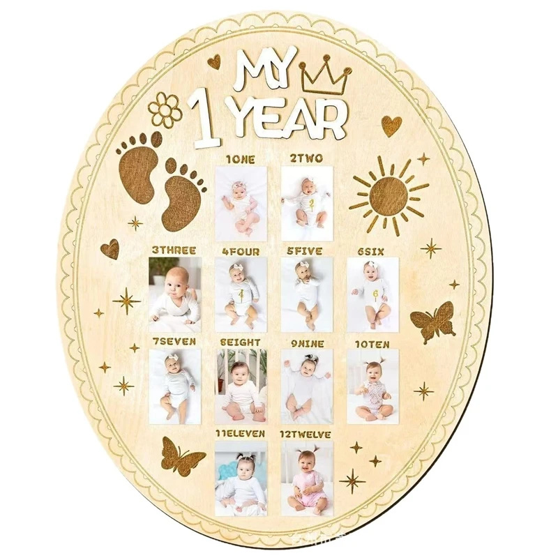 Wooden Baby Month Milestone Ph - огляд і ціна Baby Nursery Keepsake