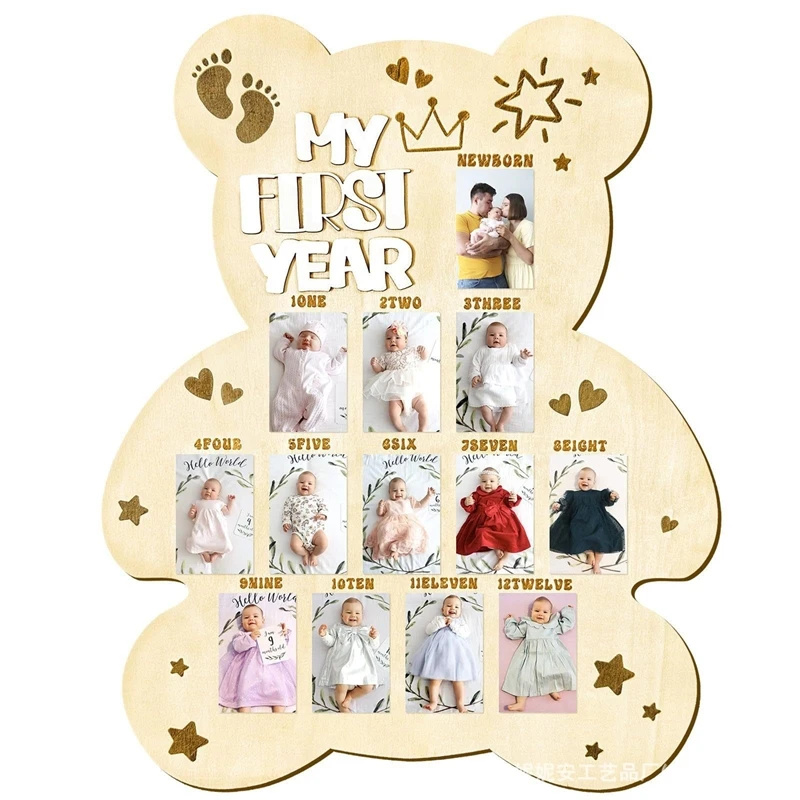 Wooden Baby Month Milestone Ph - огляд і ціна Baby Nursery Keepsake