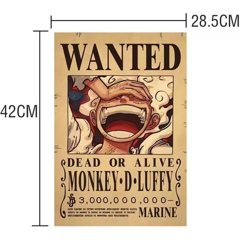 Anime One Piece Bounty Wanted  - огляд і ціна Baby Nursery Wall Mural