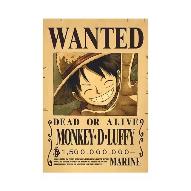 Anime One Piece Bounty Wanted  - огляд і ціна Baby Nursery Wall Mural