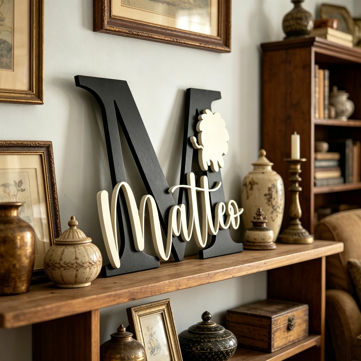 1Pc Custom Lion Name & Initial - огляд і ціна Baby Nursery Home