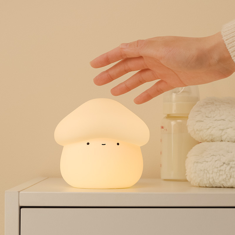 1Pcs Mushroom Head Silicone Ni - огляд і ціна Baby Nursery Lamp