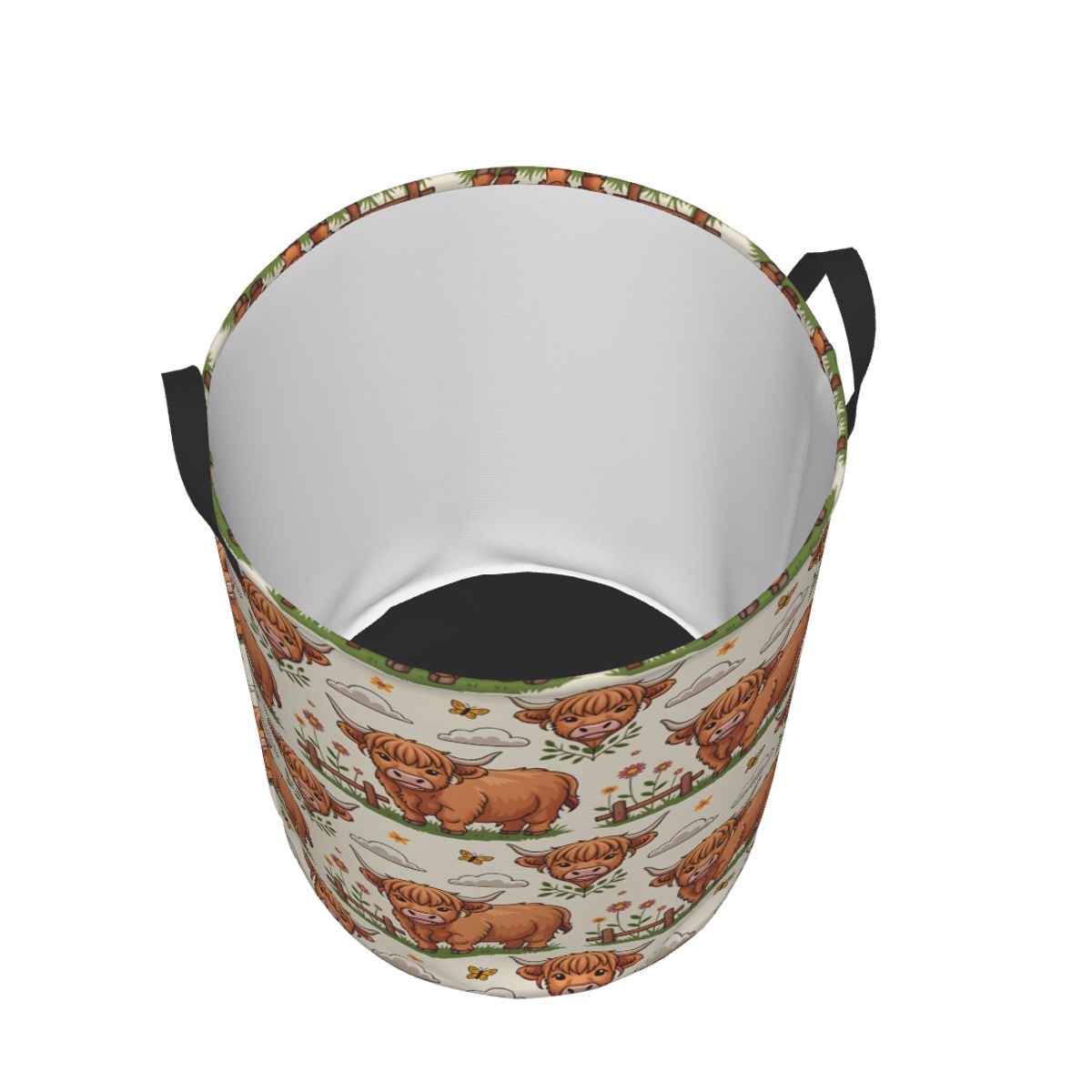 Cartoon Highland Cows Laundry  - огляд і ціна Baby Nursery Laundry Basket