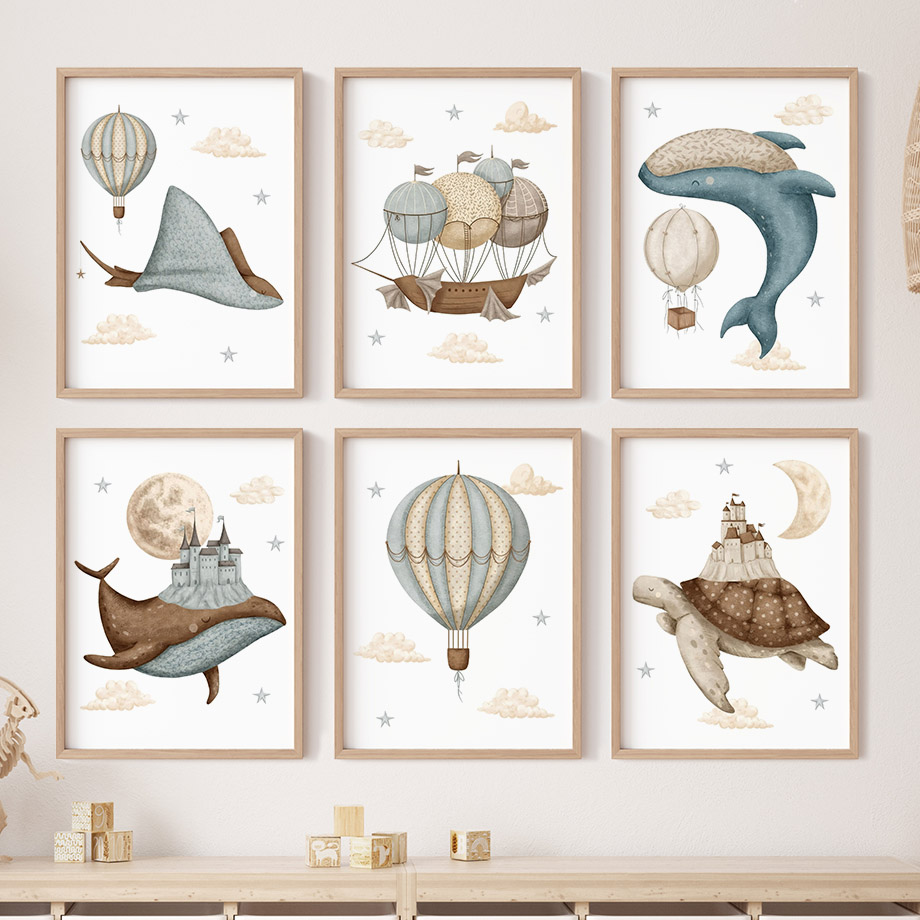 Whale Turtle Castle Balloon No - огляд і ціна Baby Nursery Home
