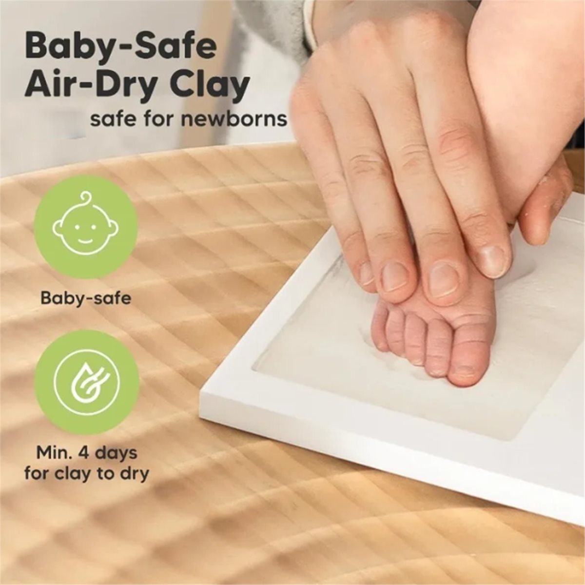 Y69A Baby Handprint & Footprin - огляд і ціна Baby Nursery Keepsake