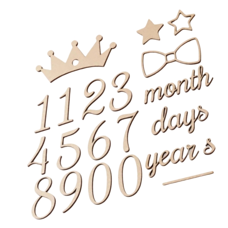 Wooden Milestones Number and W - огляд і ціна Baby Nursery Keepsake