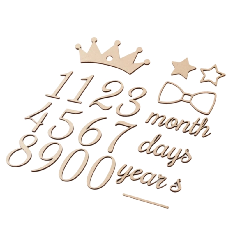 Wooden Milestones Number and W - огляд і ціна Baby Nursery Keepsake